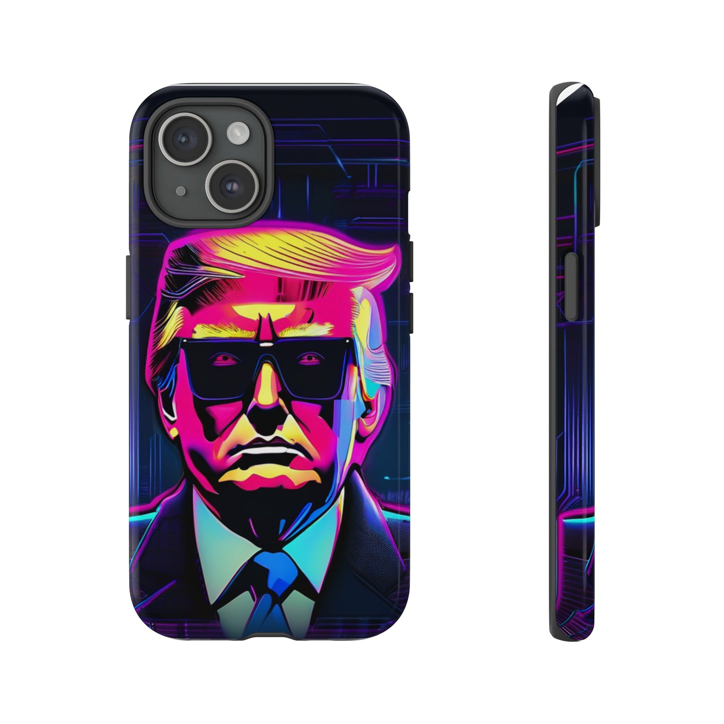 Cyber Trump iPhone 15 Tough Case