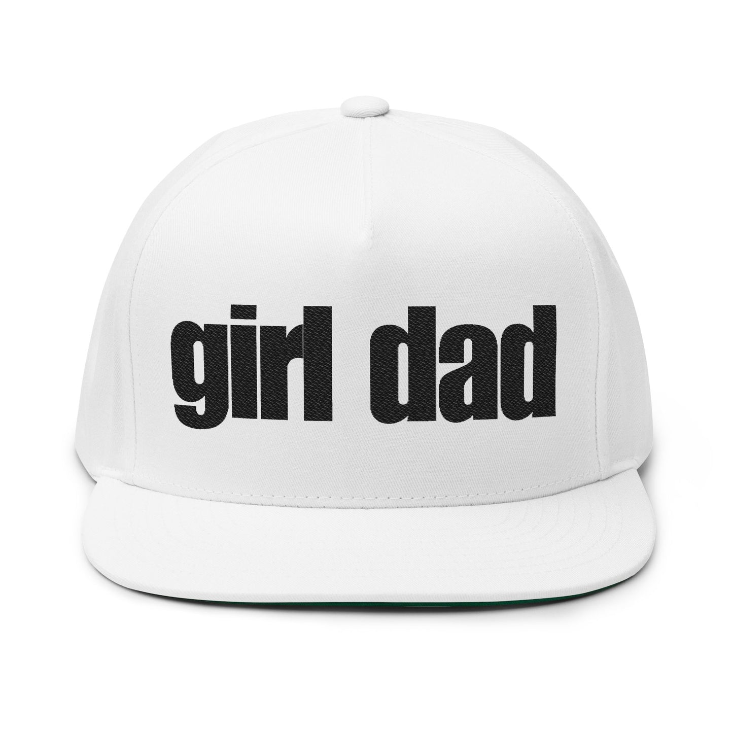 Girl Dad Flat Bill Cap — Snapback Hat for Proud Fathers