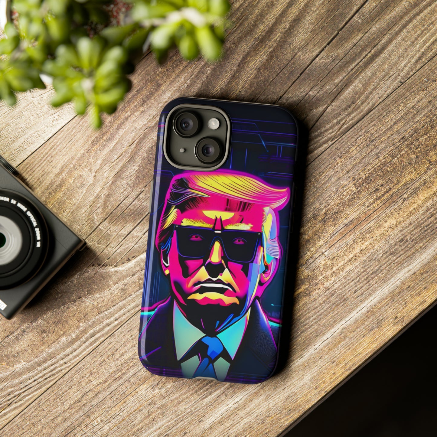 Cyber Trump iPhone 15 Tough Case