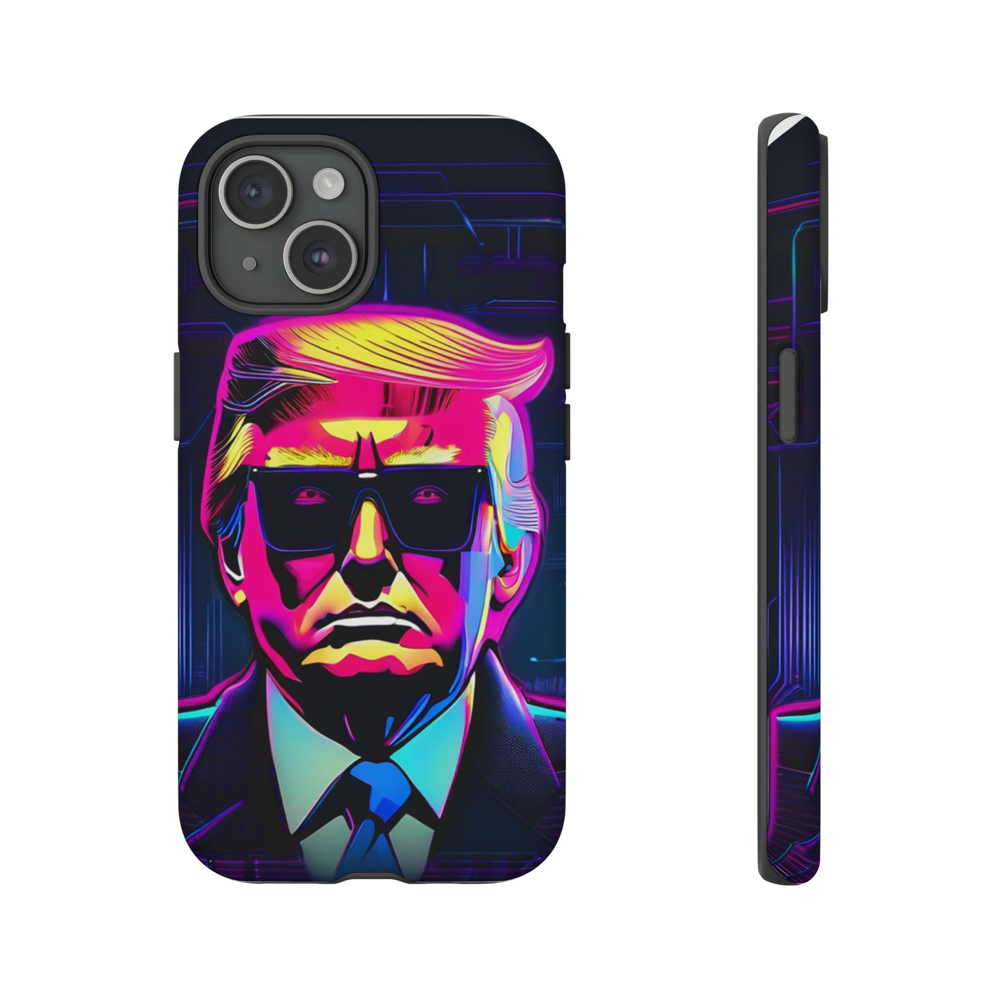 Cyber Trump iPhone 15 Tough Case