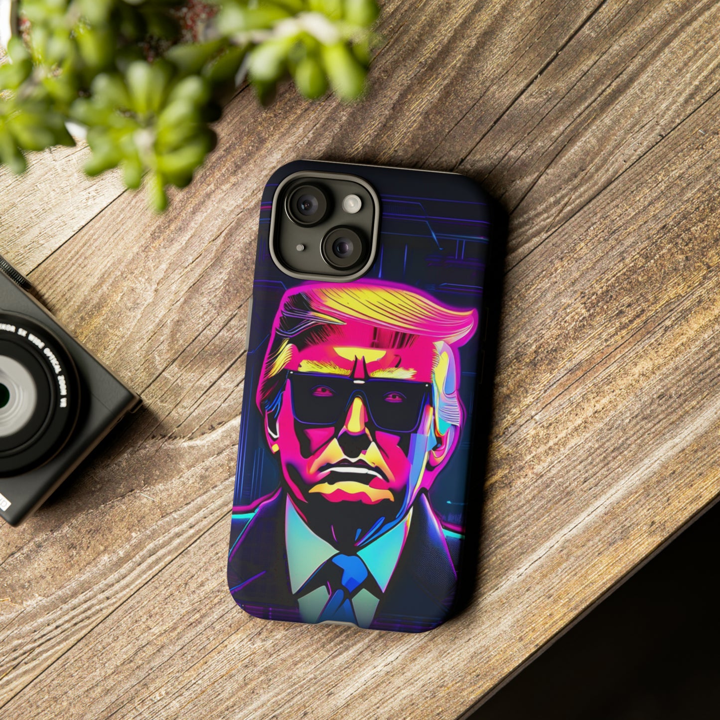 Cyber Trump iPhone 15 Tough Case