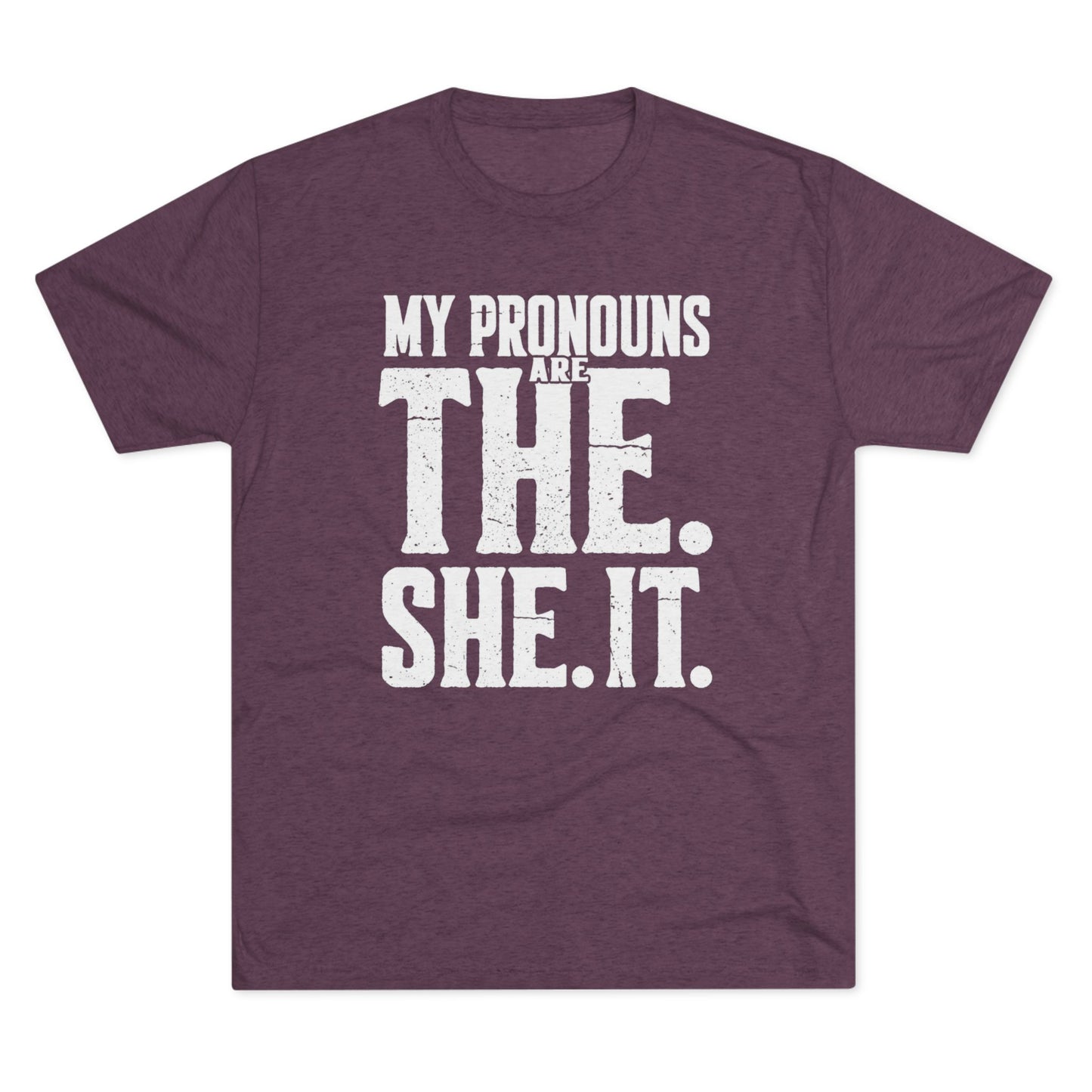 The She It Pronouns Crew Tee