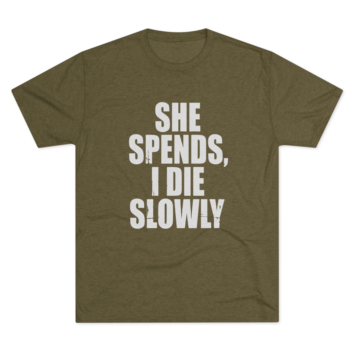She Spends I Die Slowly T‑Shirt — Subtle Goth Graphic Tee