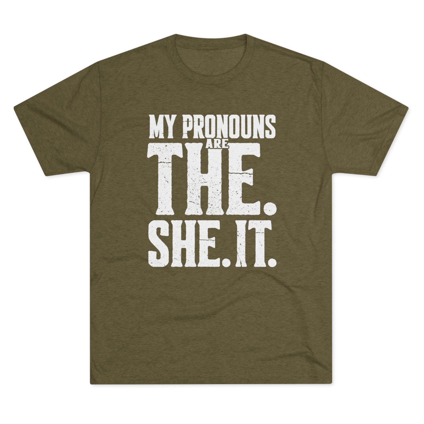 The She It Pronouns Crew Tee