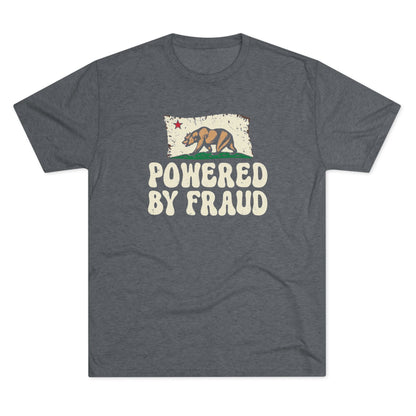 "Powered By Fraud" California Bear Vintage Graphic Tee