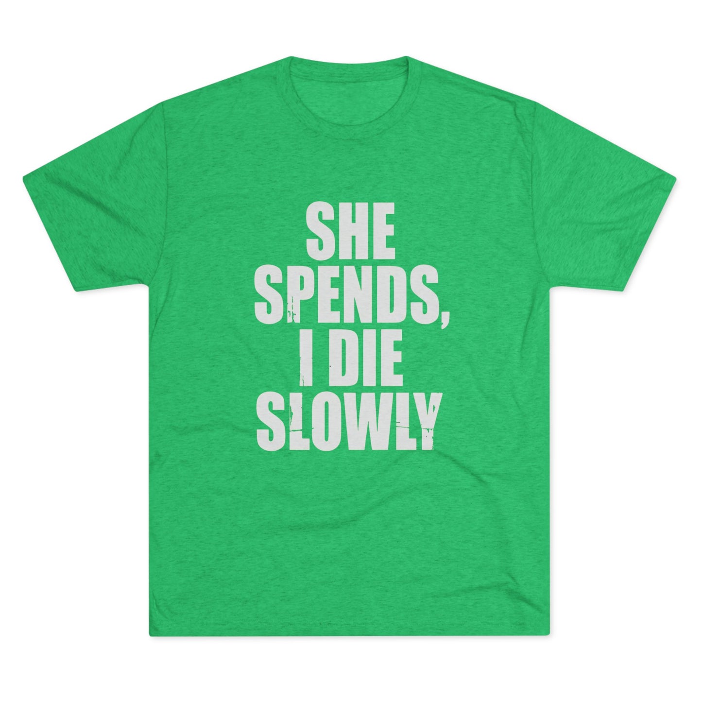She Spends I Die Slowly T‑Shirt — Subtle Goth Graphic Tee