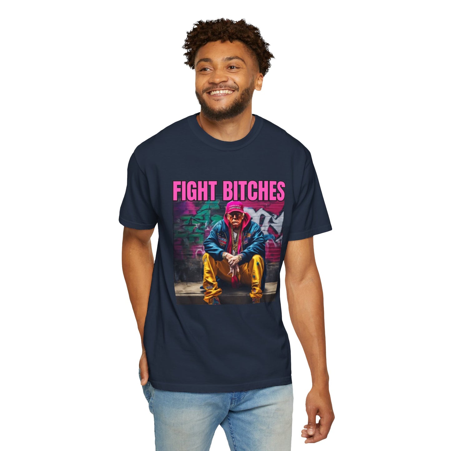 Fight Bitches Unisex Garment-Dyed T-shirt