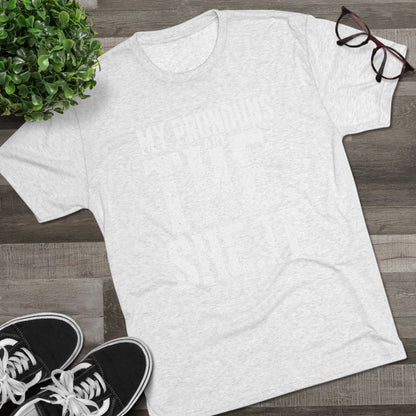 The She It Pronouns Crew Tee