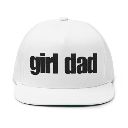 Girl Dad Flat Bill Cap — Snapback Hat for Proud Fathers