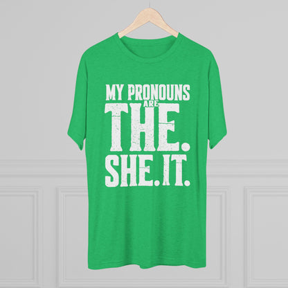 The She It Pronouns Crew Tee
