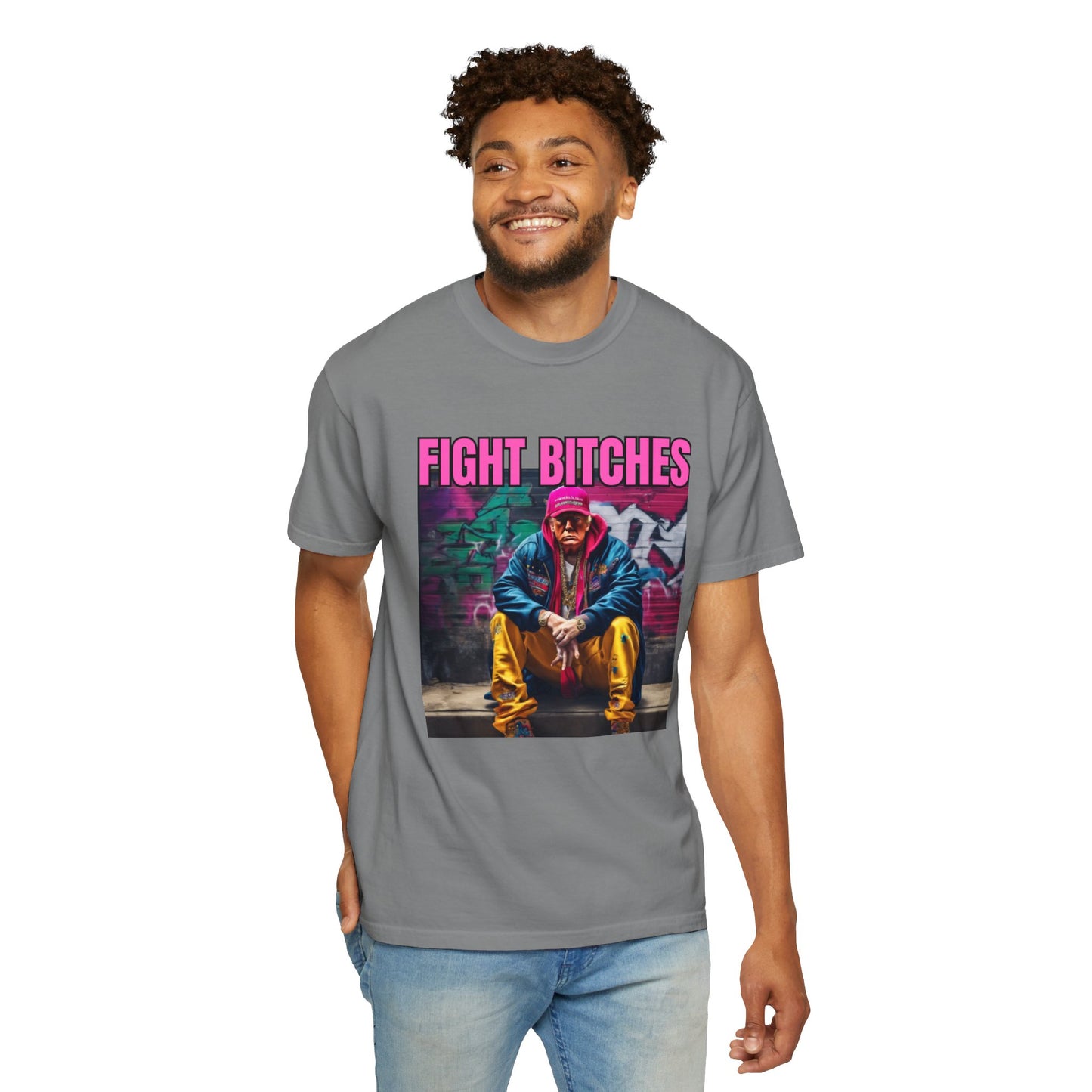 Fight Bitches Unisex Garment-Dyed T-shirt