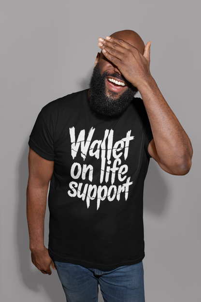 Wallet On Life Support - Unisex Tri-Blend Crew Tee