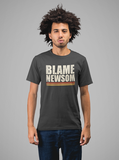 Blame Newsom Tee — Retro Vintage Shirt