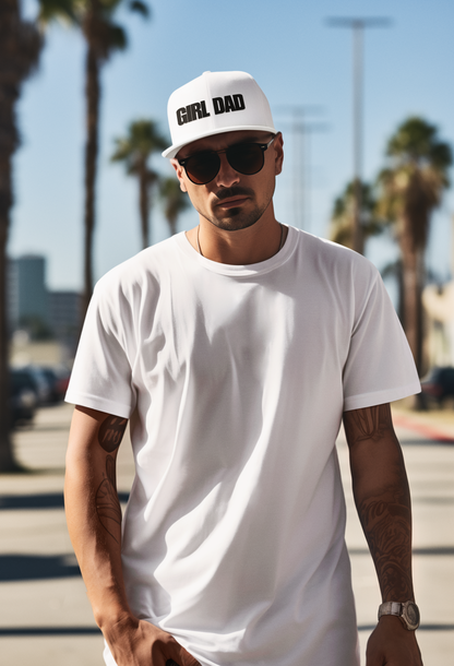 Girl Dad Flat Bill Cap — Snapback Hat for Proud Fathers