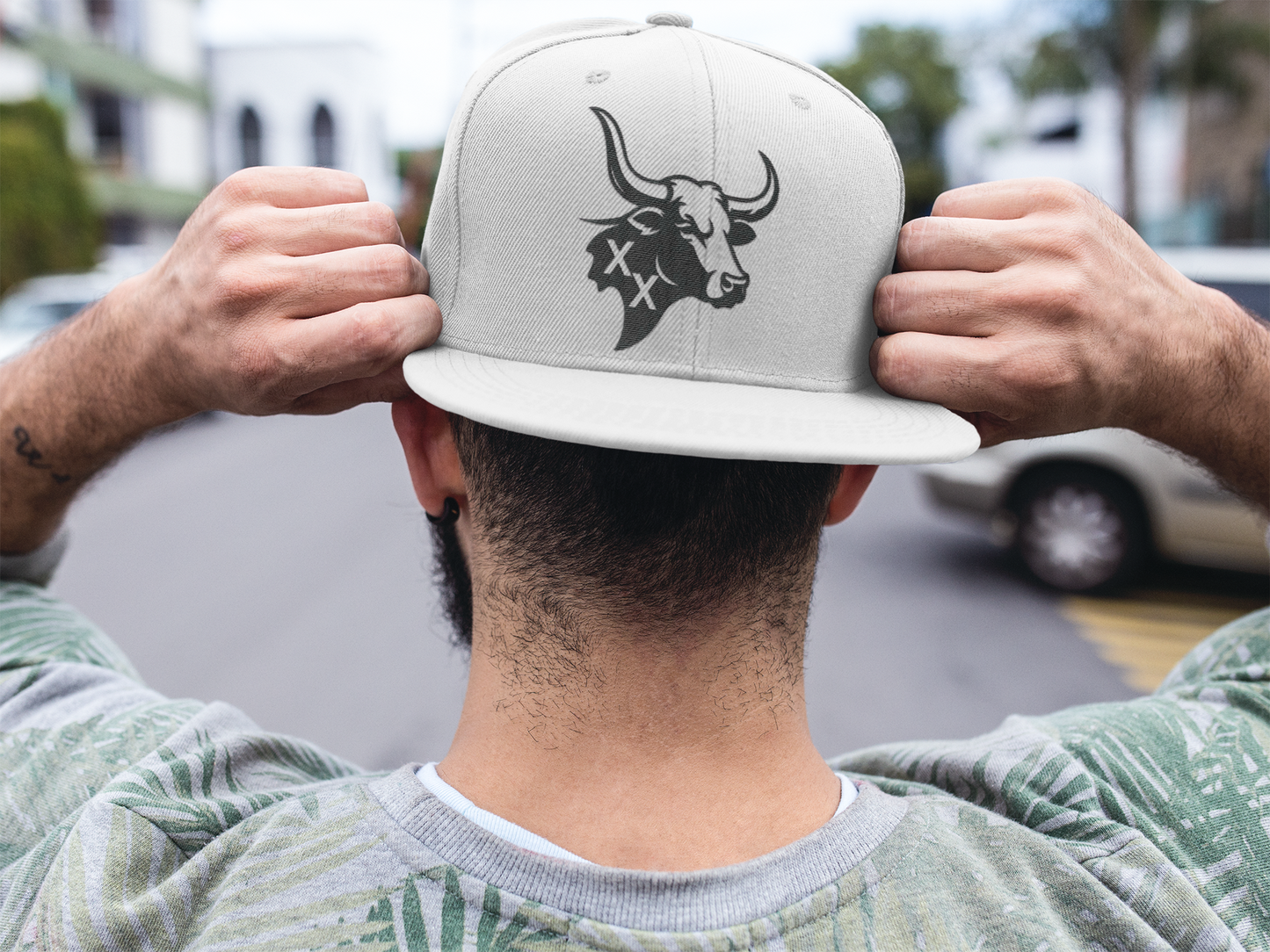 Honk XX Bull Flat Bill Cap (Embroidery)