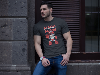 MAGA MAN Tee — Retro Video Game Robot Graphic Shirt