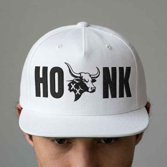 Honk XX Bull Flat Bill Cap (Embroidery)