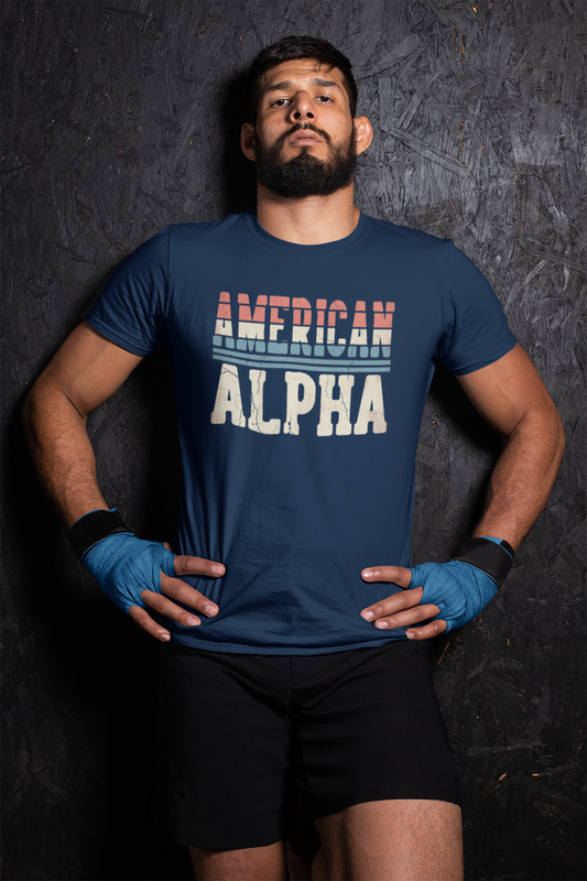 American Alpha Vintage Flag Tee