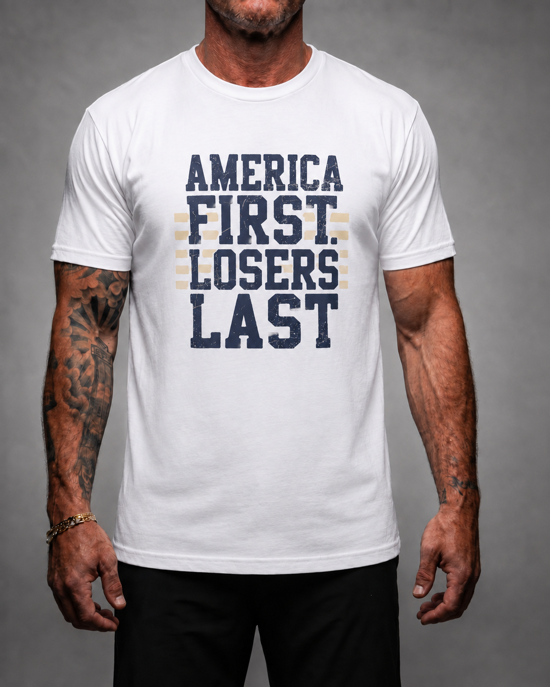 America First - Losers Last T-Shirt