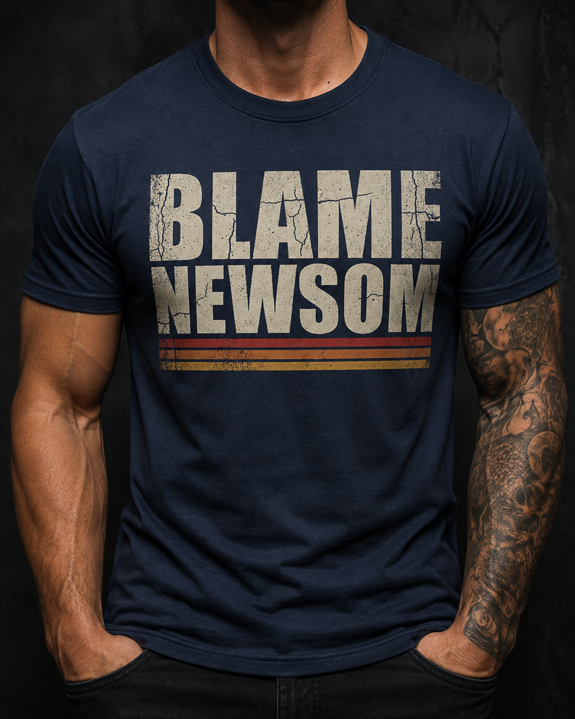 Blame Newsom Tee — Retro Vintage Shirt
