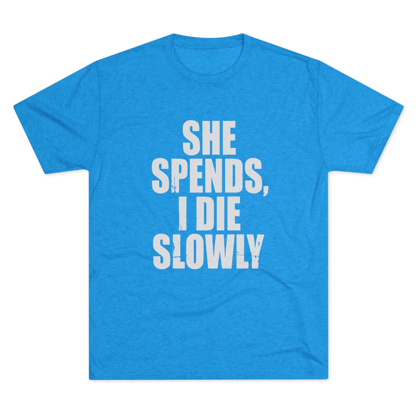 She Spends I Die Slowly T‑Shirt — Subtle Goth Graphic Tee