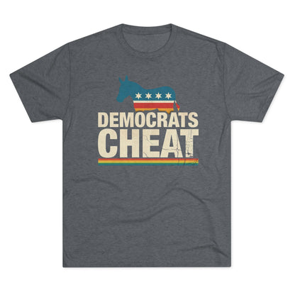 "Democrats Cheat" Distressed Flag Donkey Tee