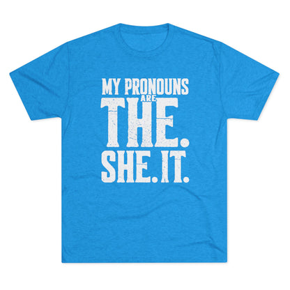 The She It Pronouns Crew Tee