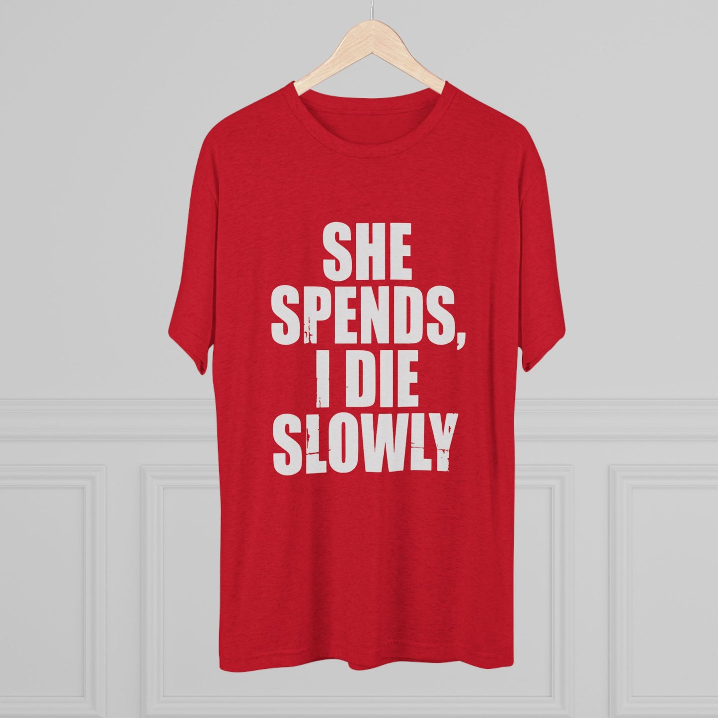 She Spends I Die Slowly T‑Shirt — Subtle Goth Graphic Tee