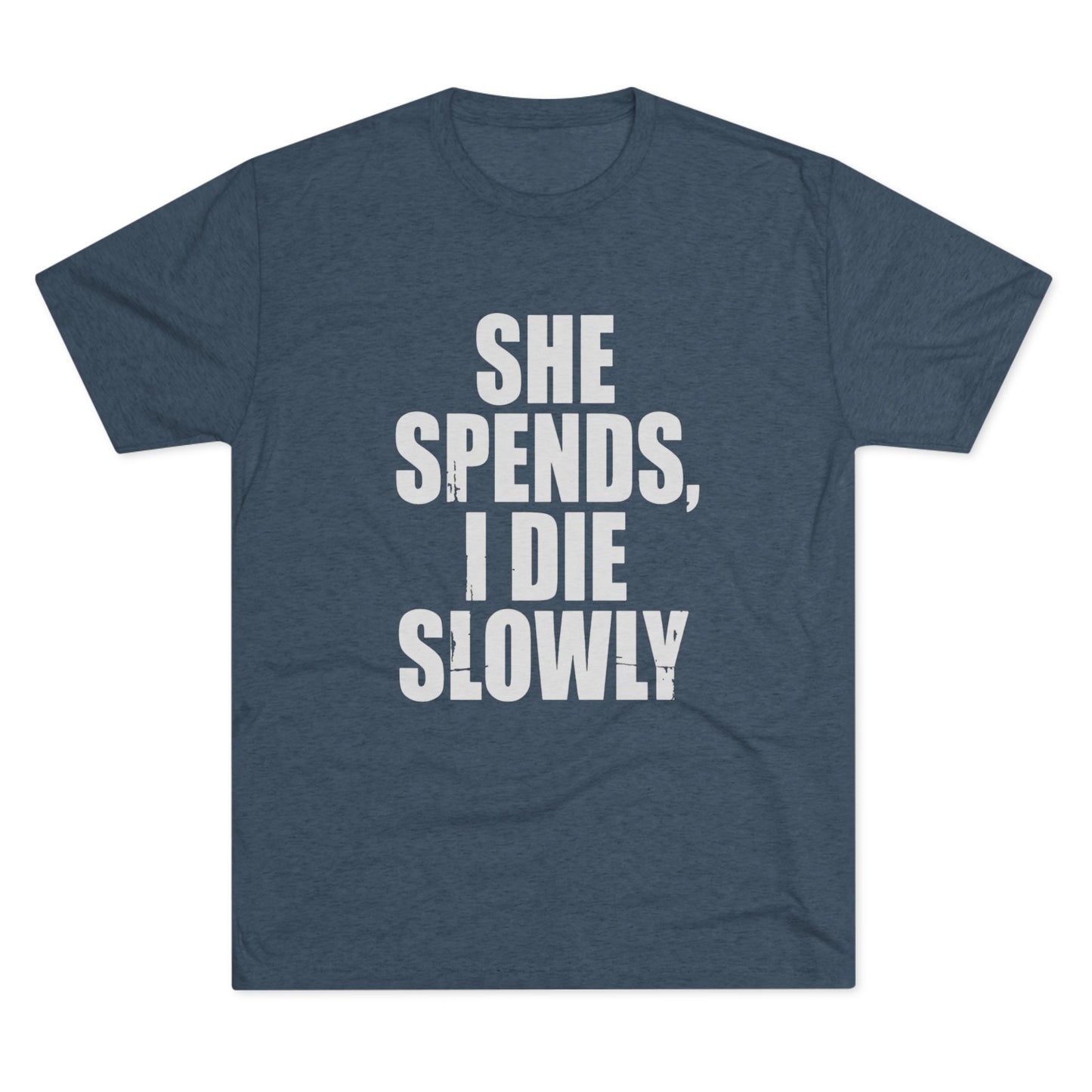 She Spends I Die Slowly T‑Shirt — Subtle Goth Graphic Tee