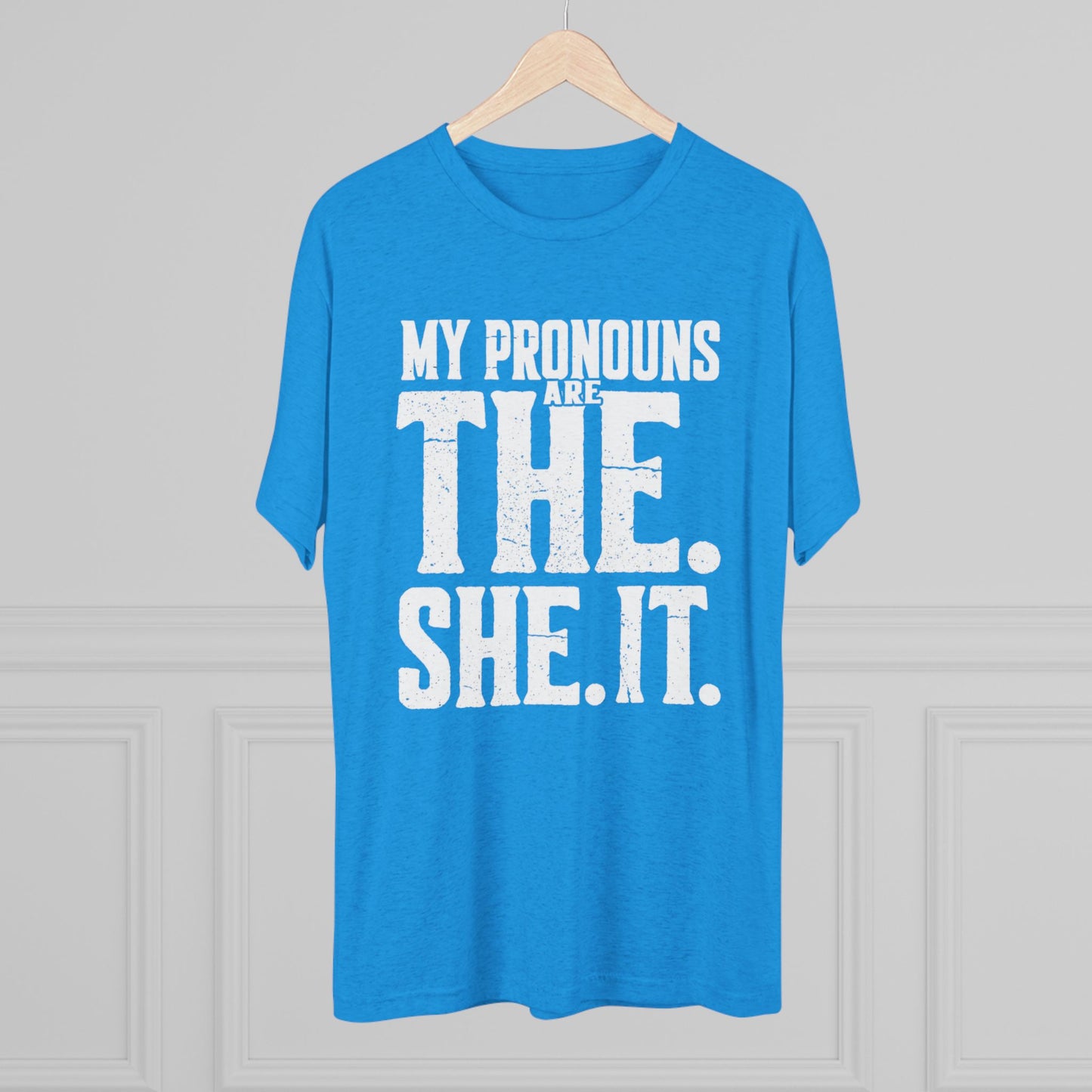 The She It Pronouns Crew Tee