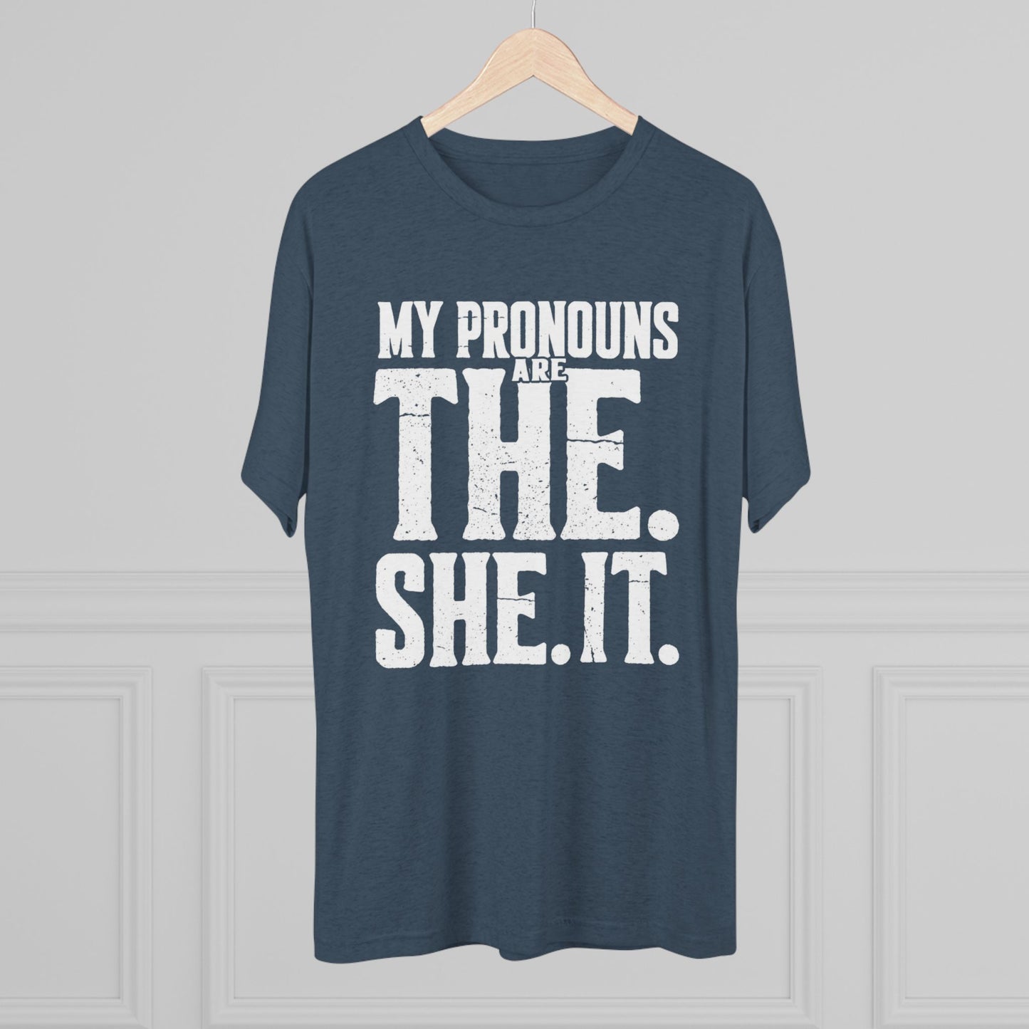 The She It Pronouns Crew Tee