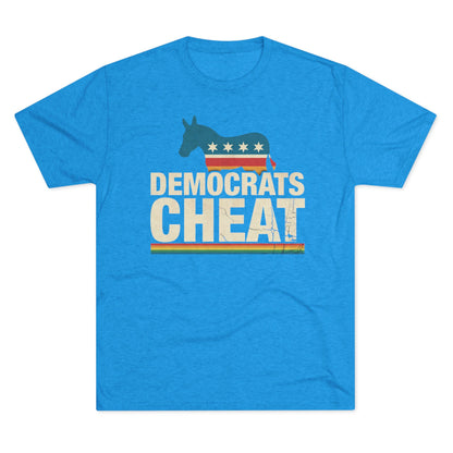 "Democrats Cheat" Distressed Flag Donkey Tee