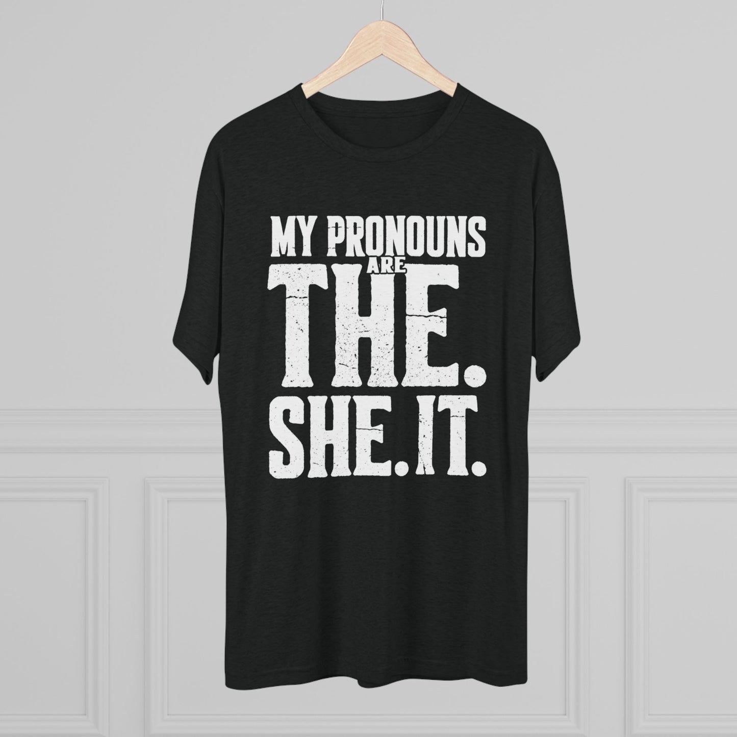 The She It Pronouns Crew Tee