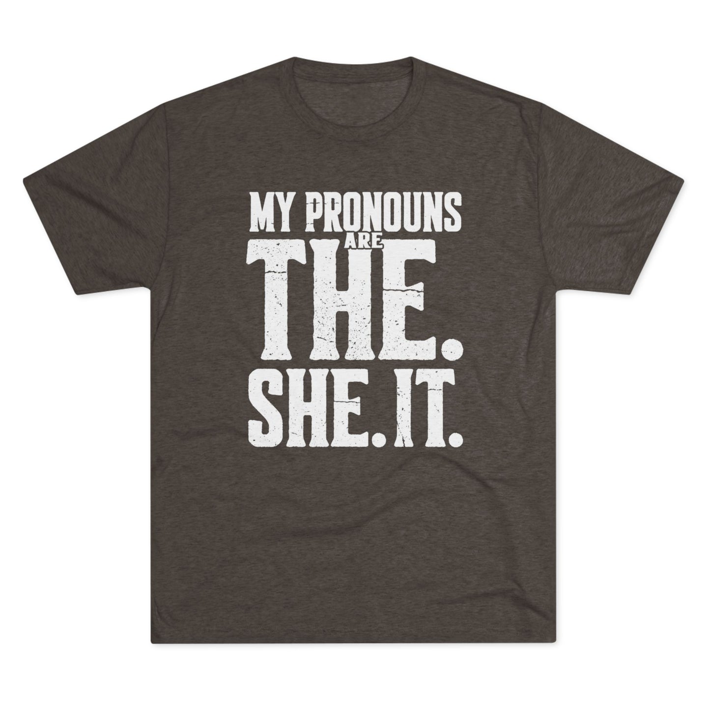 The She It Pronouns Crew Tee