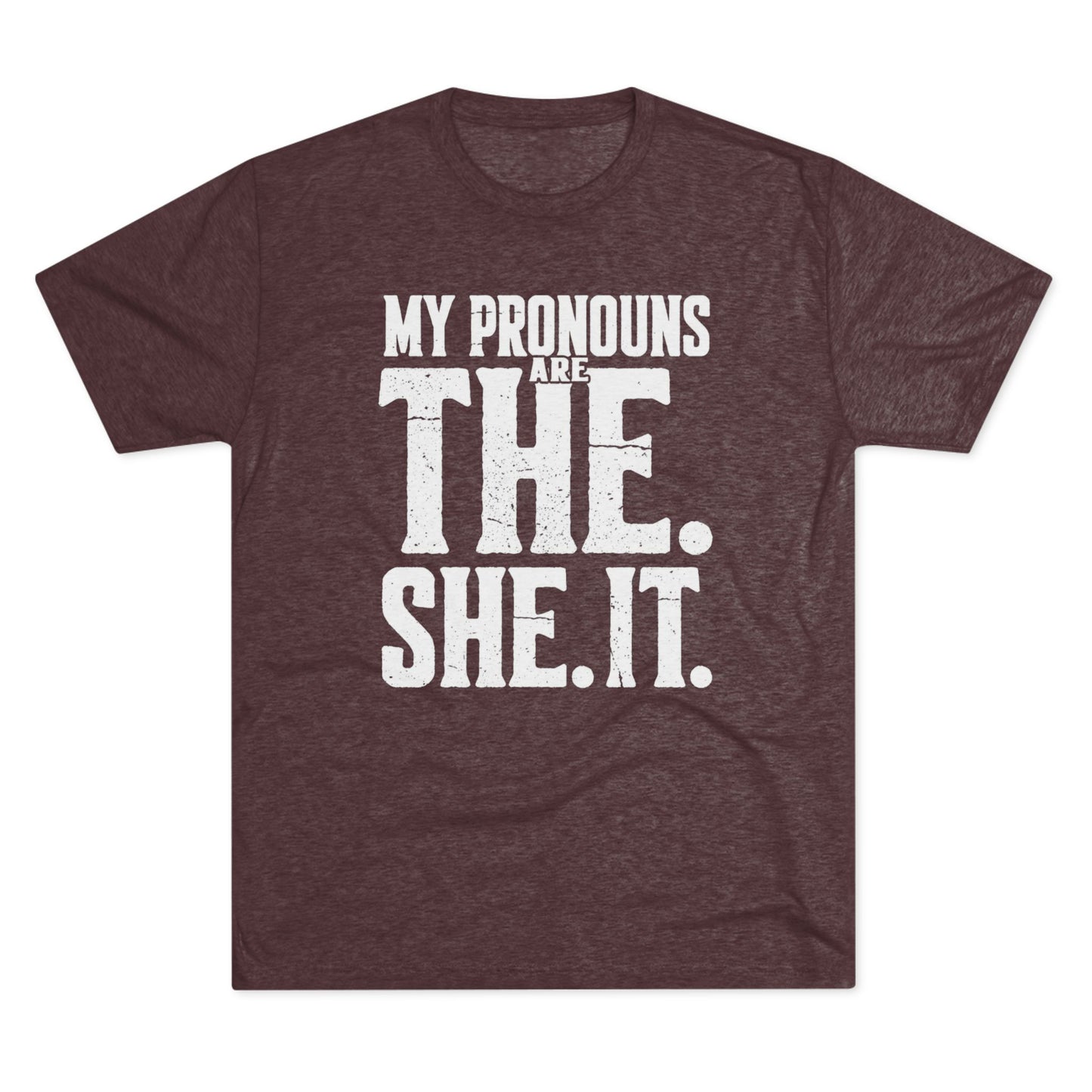 The She It Pronouns Crew Tee