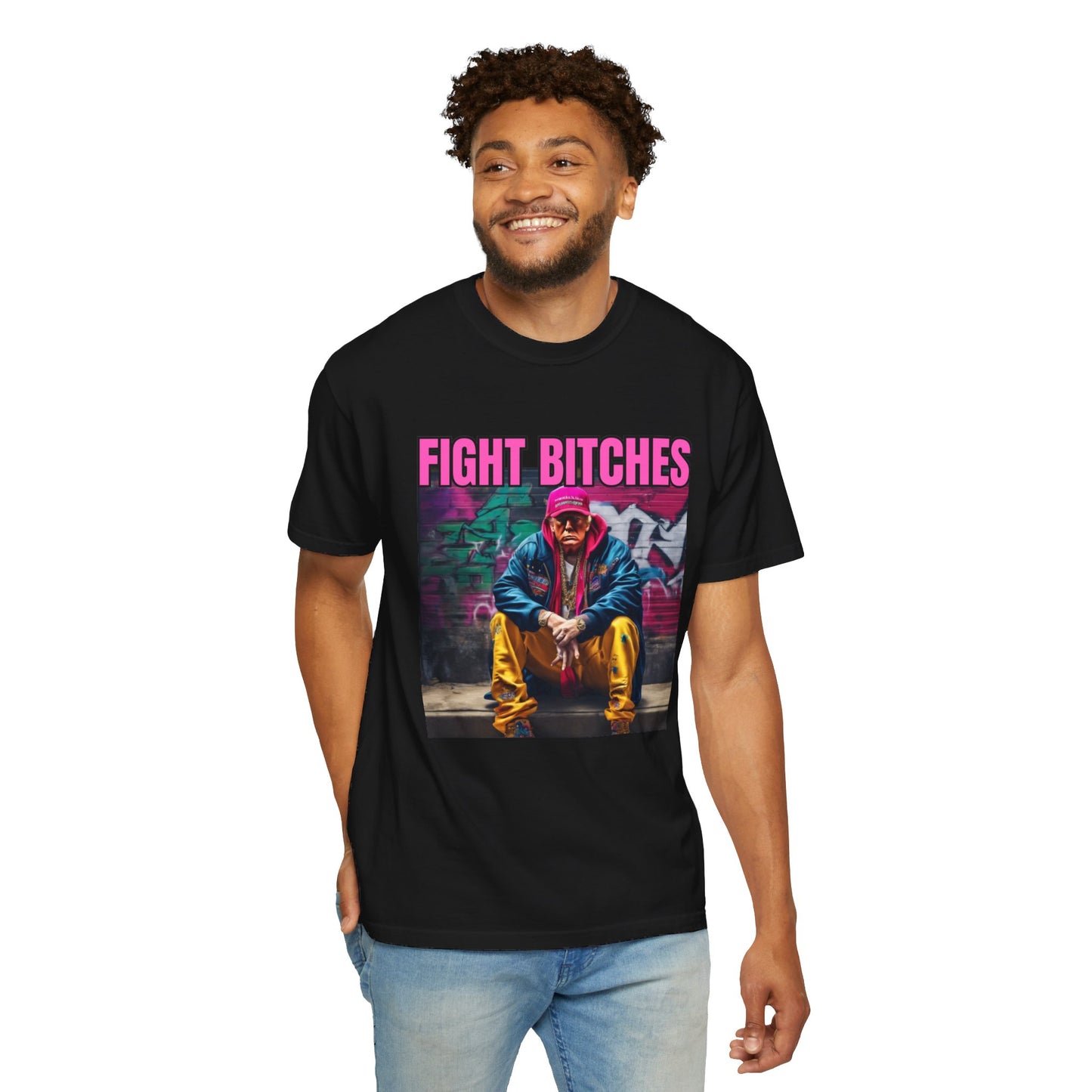 Fight Bitches Unisex Garment-Dyed T-shirt