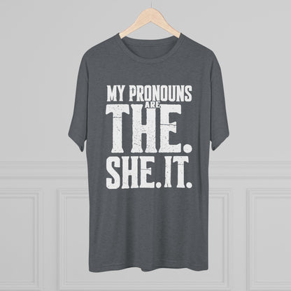 The She It Pronouns Crew Tee