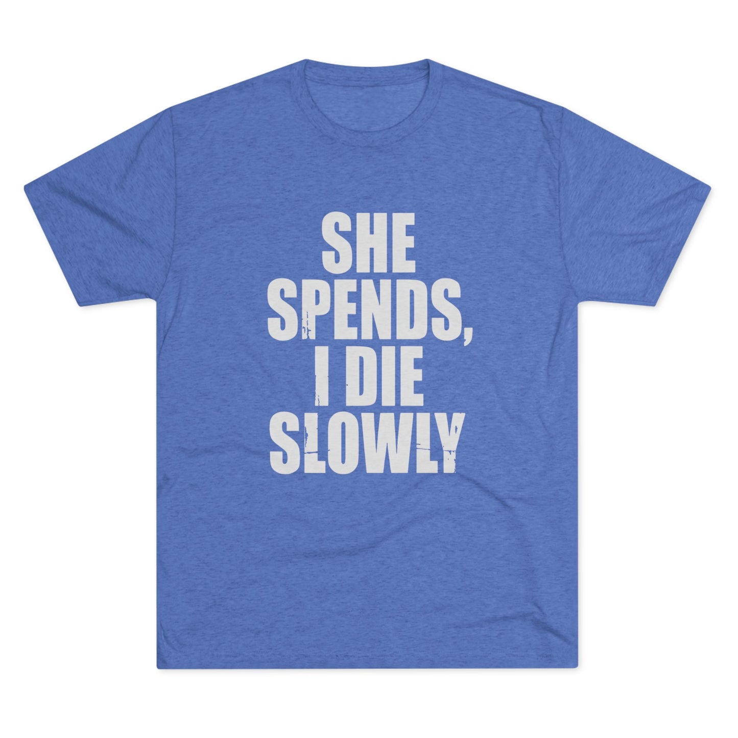 She Spends I Die Slowly T‑Shirt — Subtle Goth Graphic Tee