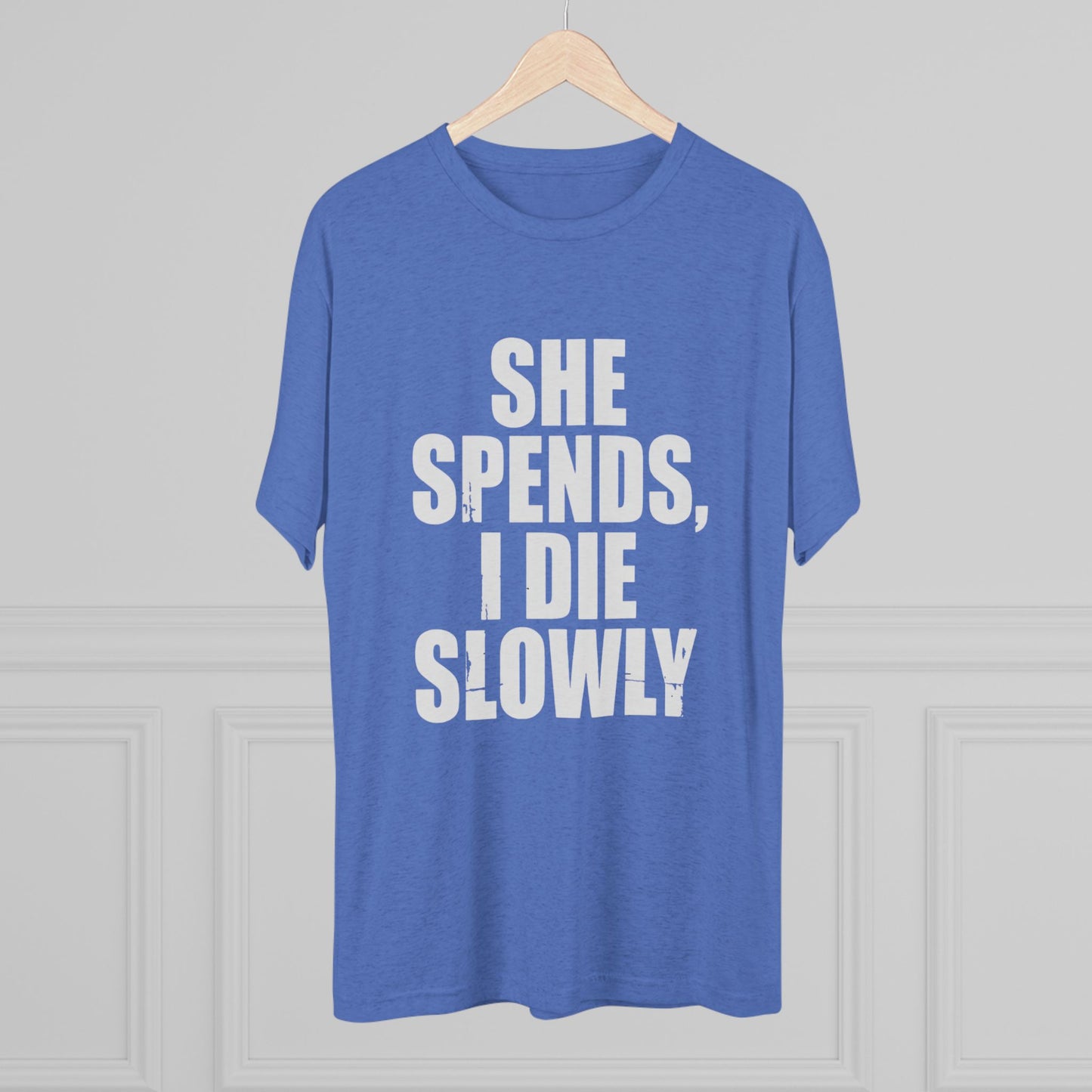 She Spends I Die Slowly T‑Shirt — Subtle Goth Graphic Tee